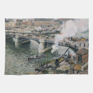 Linge De Cuisine Camille Pissarro Pont Boieldieu à Rouen Peinture