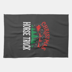 Linge De Cuisine Camion à chevaux de Noël Père Noël Traîneau