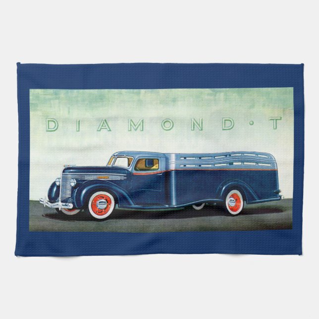 Linge De Cuisine Camion bleu Diamond T 1937 (Horizontal)