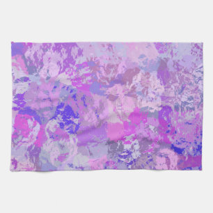 Linge De Cuisine Camo rose violet Abstrait