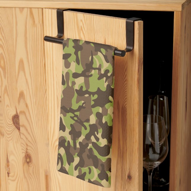 Linge De Cuisine Camouflage Cascade  (Pliage en tiers)