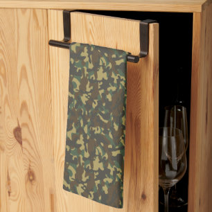Linge De Cuisine Camouflage de forêt