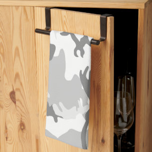 Linge De Cuisine Camouflage gris neige d'hiver, Militaire, Armée