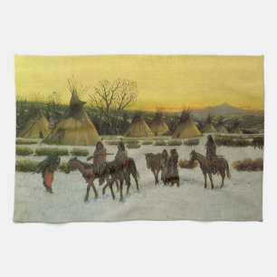 Linge De Cuisine Camp Sioux à Wounded Knee par John Hauser