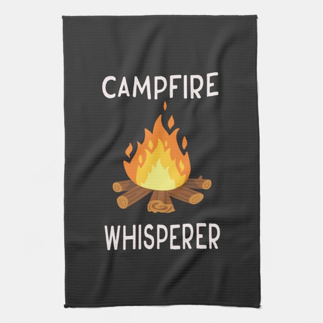 Linge De Cuisine Camping - Chuchoteur de feu de camp  (Vertical)