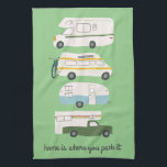 Linge De Cuisine Camping Retro Motorhome RV Vanlife Green<br><div class="desc">Décorez votre cuisine avec cette serviette cool. Fait un grand ménage ou cadeau d'anniversaire! Vous pouvez le customiser et ajouter du texte. Consultez ma boutique pour trouver beaucoup plus de couleurs et de motifs plus des trucs de cuisine assortis!</div>