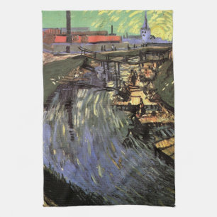 Linge De Cuisine Canal avec des femmes lavant par Vincent van Gogh