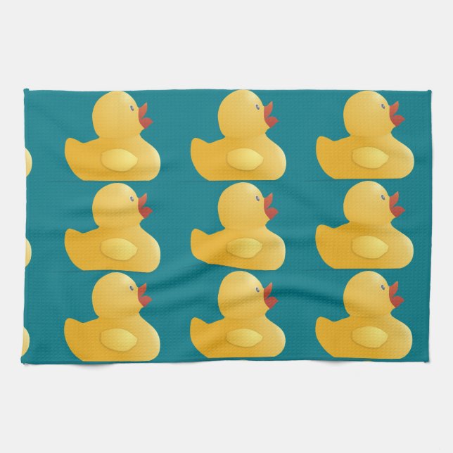 Linge De Cuisine Canard en caoutchouc jaune (Horizontal)