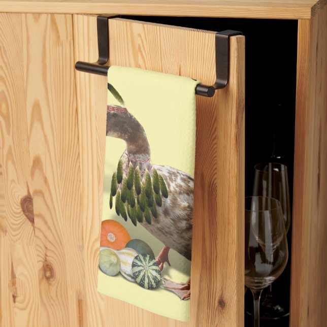 Linge De Cuisine Canard indien de Thanksgiving (Pliage en tiers)