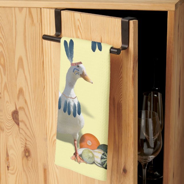 Linge De Cuisine Canard indien de Thanksgiving (Pliage en tiers)