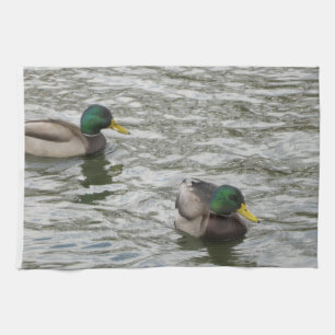Linge De Cuisine Canards dans un étang