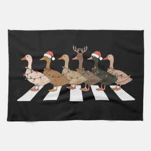 Linge De Cuisine Canards de Noël Drôles Animaux Cadeau de Noël pour
