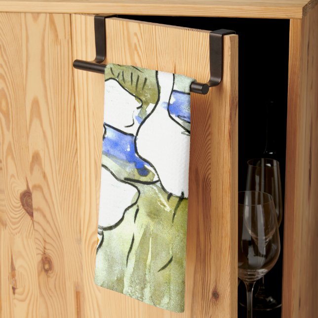 Linge De Cuisine Canards et oies de style Art nouveau néerlandais (Pliage en tiers)