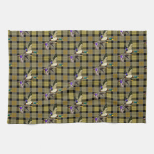 Linge De Cuisine Canards Majards Sur Plaid