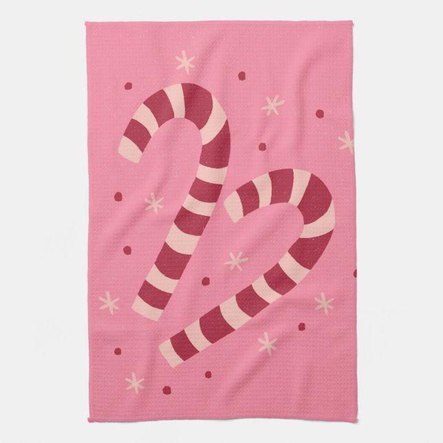 Linge De Cuisine Candy canes (Vertical)