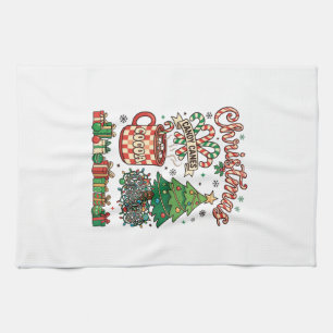 Linge De Cuisine Canne à sucre de Noël Canneberges Cacao Chaos Arbr