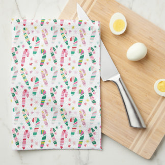 Linge De Cuisine Canne à sucre moderne multicolore