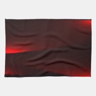 Linge De Cuisine Canneberge Et Lumières Noires