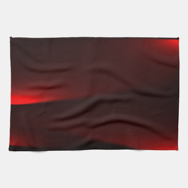 Linge De Cuisine Canneberge Et Lumières Noires (Horizontal)