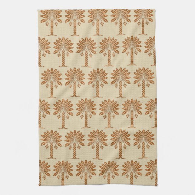 Linge De Cuisine Cannelle épice Moods Palm (Vertical)
