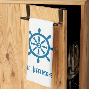 Linge De Cuisine Cape Cod Captain's Wheel Linen