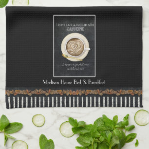 Linge De Cuisine Cappuccino Heart Art Caféine Café Petit déjeuner