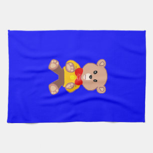 Linge De Cuisine Caractère de dessin mignon de l'ours en peluche su