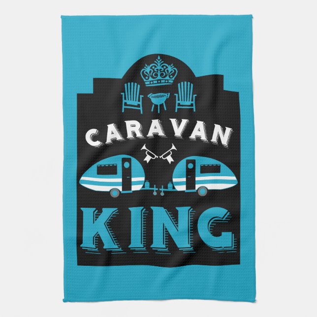 Linge De Cuisine Caravan King Cadeaux Pour Campeurs (Vertical)