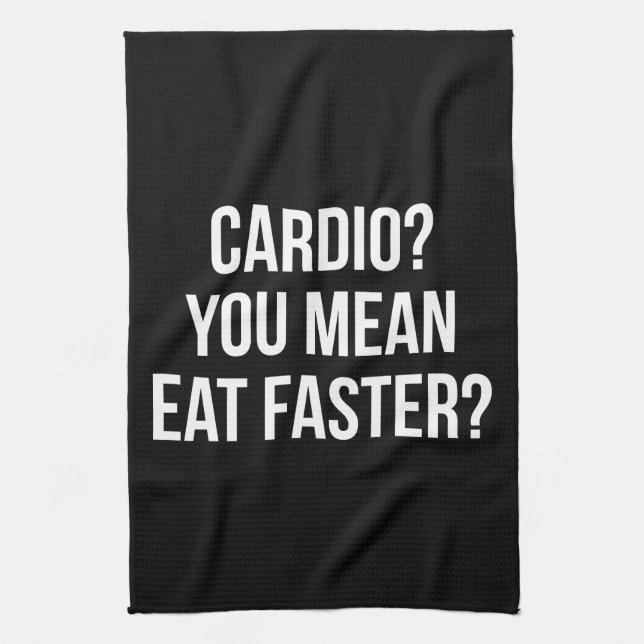 Linge De Cuisine Cardio- ? Vous moyens mangez plus rapidement ? - (Vertical)