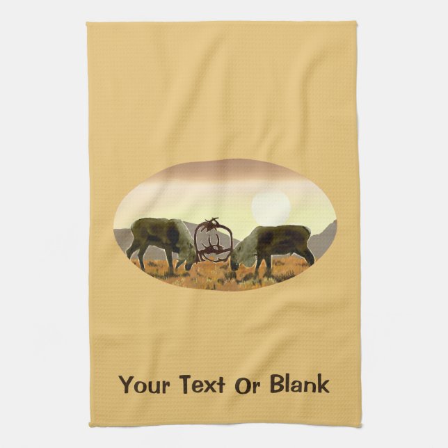 Linge De Cuisine Caribou Duel (Vertical)