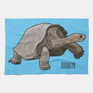 Linge De Cuisine Caricature de la tortue des Galapagos