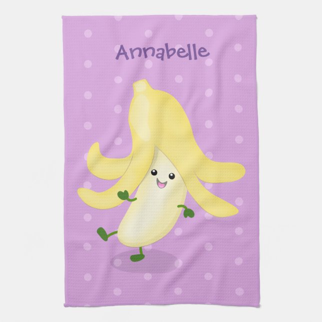 Linge De Cuisine Caricature sur la banane de Cute kawaii (Vertical)