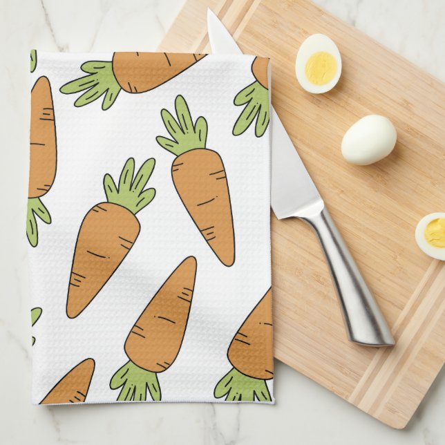 Linge De Cuisine Carottes (Quart Plié)