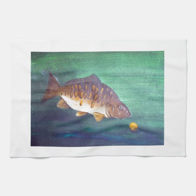 Linge De Cuisine Carpe miroir (Horizontal)