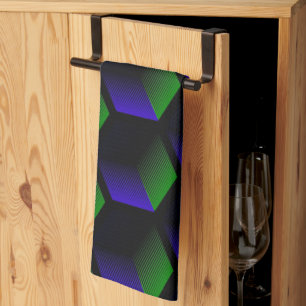 Linge De Cuisine carré géométrique transparent