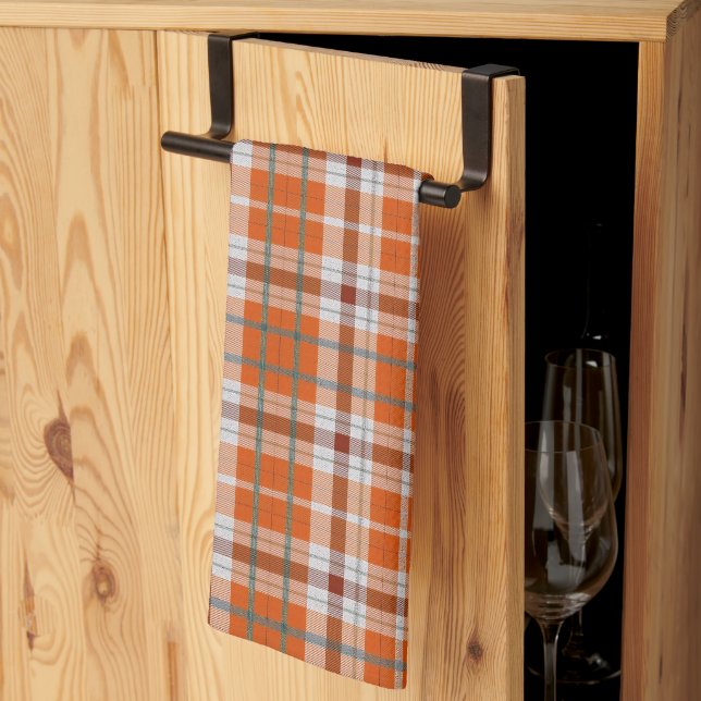 Linge De Cuisine Carreaux d'automne (Pliage en tiers)