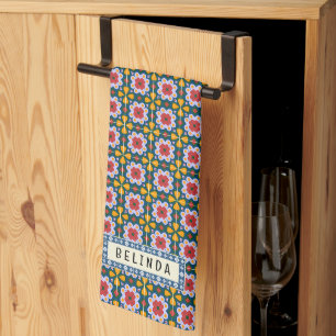 Linge De Cuisine Carrelage coloré de Lisbonne ou azulejos motif