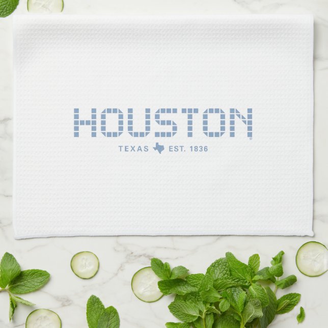 Linge De Cuisine Carrelage de Houston, Carrelage Bleu, Houston Texa (Plié)