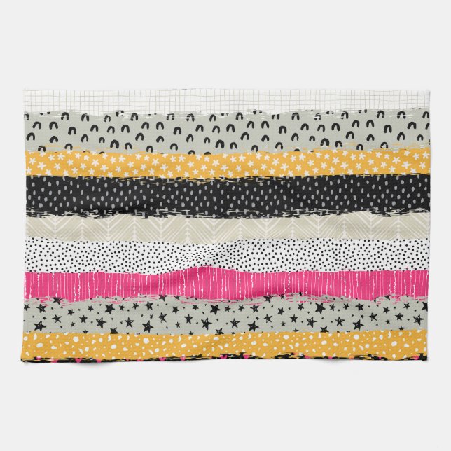 Linge De Cuisine Carrelage en Patchwork : Conception Versatile Sans (Horizontal)