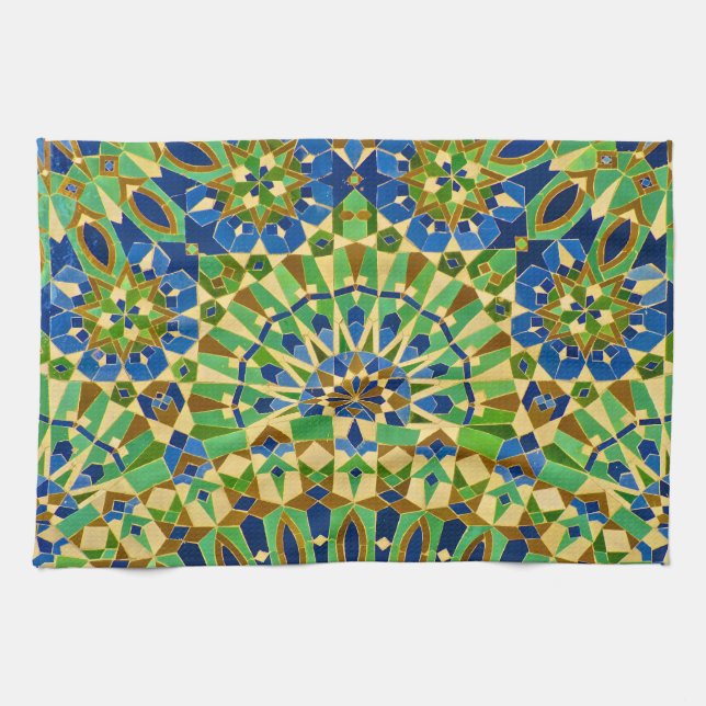 Linge De Cuisine Carrelage marocain (Horizontal)