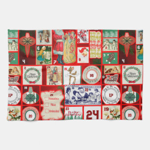 Linge De Cuisine Carrés de l'illustration de Noël