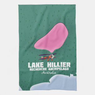 Linge De Cuisine Carte australienne du lac Hillier.