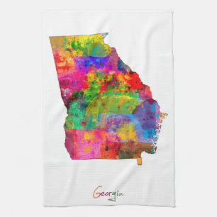 Linge De Cuisine Carte de la Géorgie