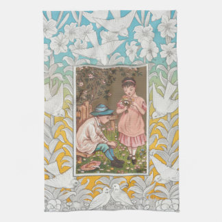 Linge De Cuisine Carte de la Saint-Valentin de l'ère victorienne, 1