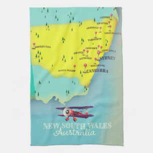 Linge De Cuisine Carte de Nouvelle-Galles du Sud Australie