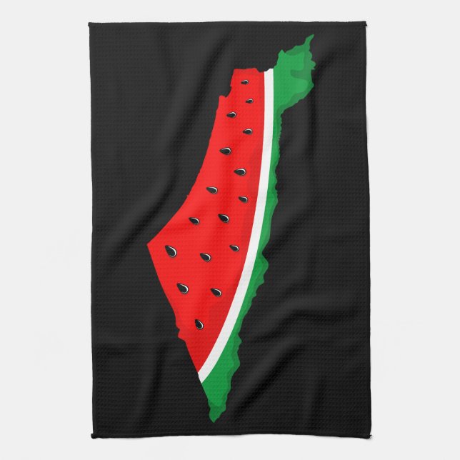 Linge De Cuisine Carte de Palestine Watermelon Symbole de la libert (Vertical)