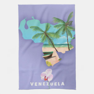 Linge De Cuisine Carte du Venezuela