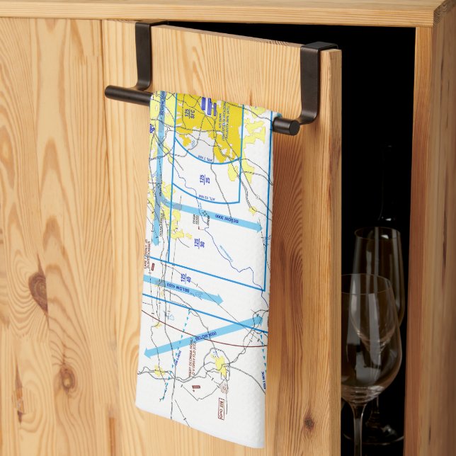 Linge De Cuisine Carte Flyway Atlanta (Pliage en tiers)