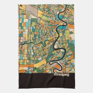 Linge De Cuisine Carte/noir de Winnipeg