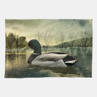 Carte postale Patinée vintage Mallard Duck